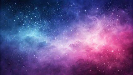 Obraz premium Stunning Cosmic Nebula with Vibrant Purple and Blue Starry Sky