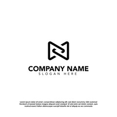 Black and White Modern Contractor Logo