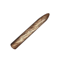 Obraz premium An expensive cigar. Handmade watercolor illustration. A color image of a vintage tobacco product. Separate from the background. For posters, postcards and banners, flyers, packages and invitations