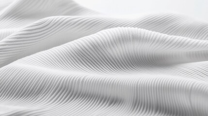 White Ribbed Fabric Texture