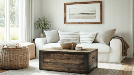 Rustic Living Room Interior Design