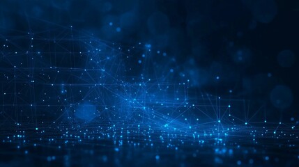 Fototapeta premium Abstract Digital Network Technology Background