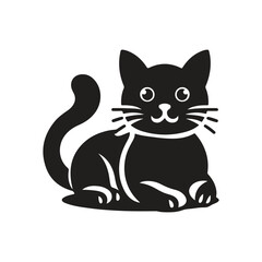 Pet Cat Silhouette Vector Design