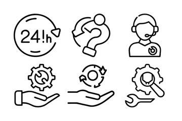 support icon vector art illustration 