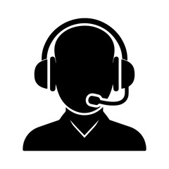 Professional Customer Support Agent Icon Enhancing Communication and Service Excellence isolated White background 