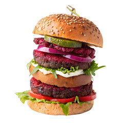 beetroot lamb burger