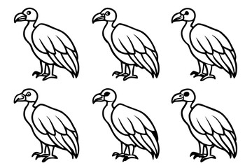 Elegant Vulture Outline Pack