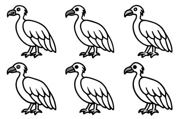 Elegant Vulture Outline Pack
