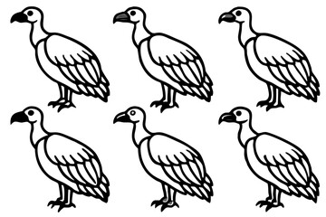 Elegant Vulture Outline Pack