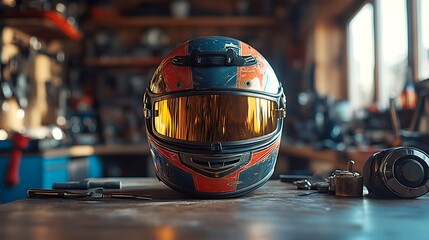 A racing helmet is a high-performance protective gear designed for speed enthusiasts, providing safety, comfort, and aerodynamics. Made from advanced materials like carbon fiber and fiberglass, it ens