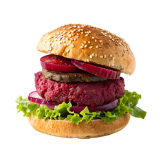 beetroot lamb burger