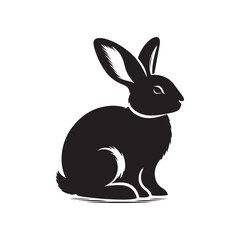 Rabbit Wildlife Silhouette Vector Design