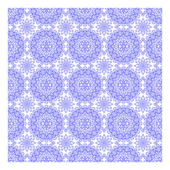 seamless pattern with blue flowers