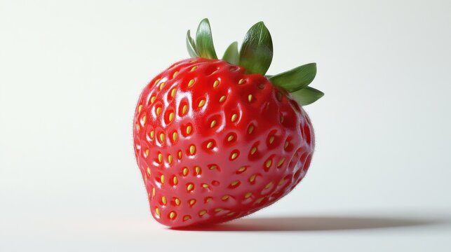 Hyper-Realistic Strawberry Close-Up
