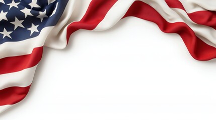 Dynamic usa flag in motion celebrating freedom american spirit outdoor setting close-up view visual symbolism