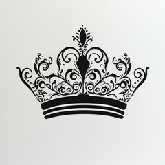 Ornate Crown Design Illustration
