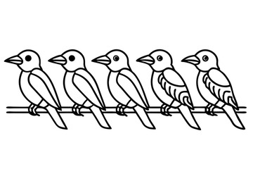 Kookaburra Bundle Line Art Vector Set