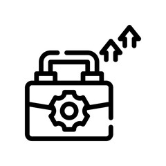 portfolio line icon
