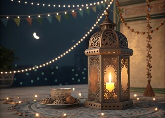 christmas tree with candles and decorations