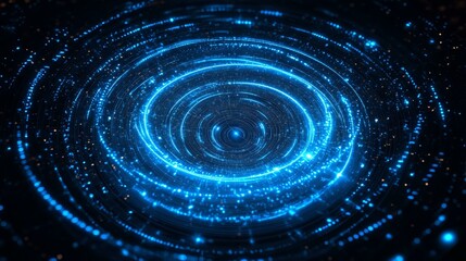 Abstract Light Circle Design Illustration