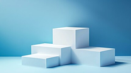 Naklejka premium Modern Minimalist White Product Display