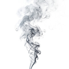 3d grey smoke on transparent background