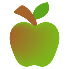 vector illustration of an apple