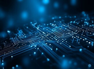 Obraz premium Abstract Circuit Board Technology Illustration