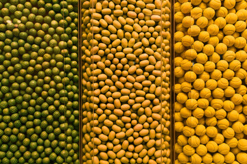 Kolorowe cukierki, tło do projektu, tekstura. 