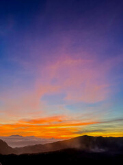 Golden Sunrise Over Mountain Valley