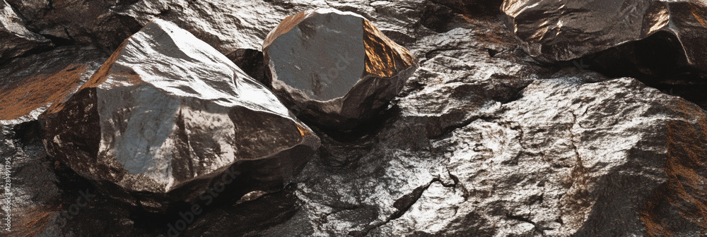 Aufkleber lithium texture concept showcasing raw mineral formations. generative ai