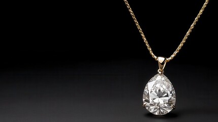 Isolated Easter eggshaped diamond pendant, elegantly designed for women