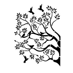 vector illustration of a black cat