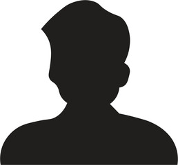 silhouette of a man with a smile