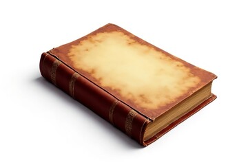Antique Leather Bound Book - Vintage Book Cover Design - Aged Pages