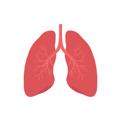Human lungs icons vector illustration