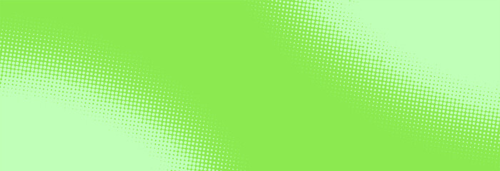 Modern green pop art background with halftone dots in comic style, vector illustration EPS10
