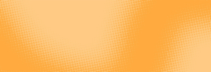 Modern orange pop art background with halftone dots design in comic style, vector illustration EPS10