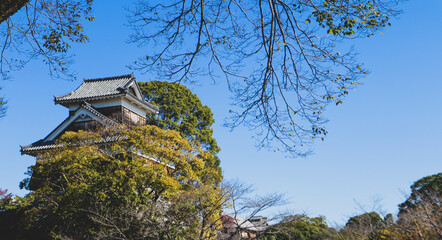 kumamoto castle in kyushu Japan