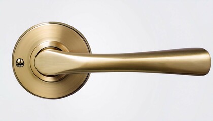 brass door knob isolated from bkg