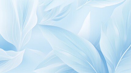 white feathers on blue background