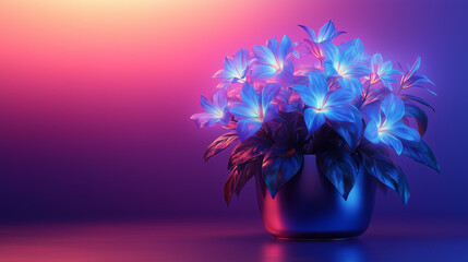 purple flower in vase