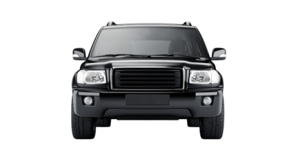 Black truck in the shadows, a powerful automotive image of transportation on dark background