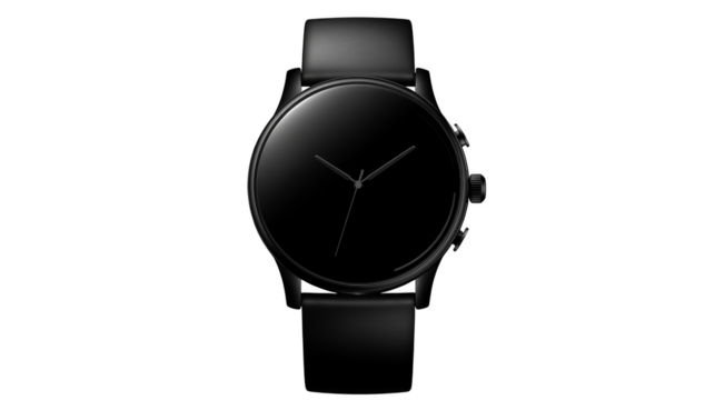 Black smartwatch, time, fitness and style on your wrist. the ultimate guide to smartwatches wearable tech.