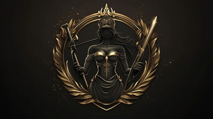 Themis: Goddess of Justice with Sword and Weights
