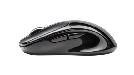 Sleek black and red computer mouse, enhance your precision control with seamless navigation
