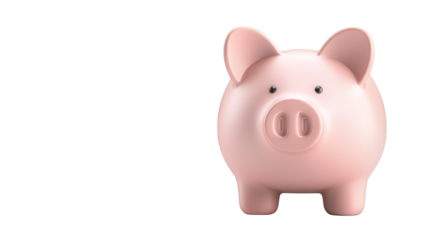 Adorable pink pig character in playful pose, charming illustration for kids and animal lovers