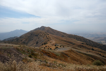 Tien Shan mountains in autumn