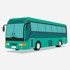 bus isolated on white background