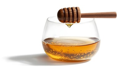 glass of golden honey